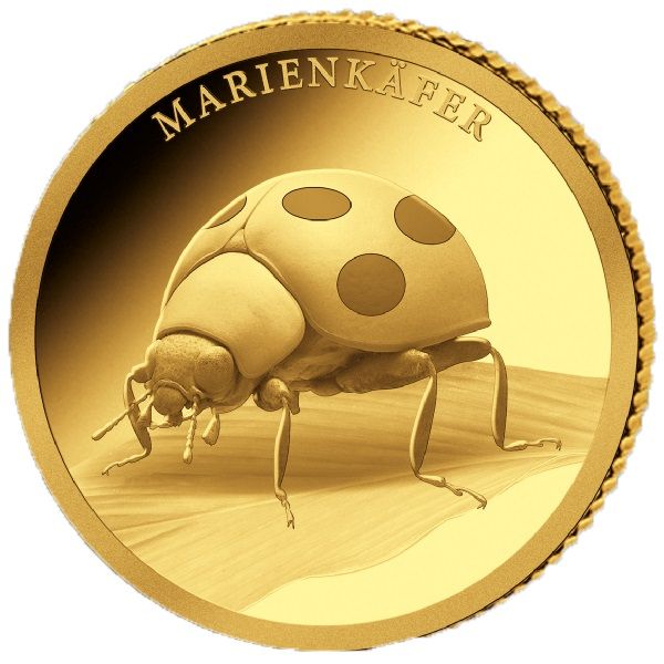 Deutschland Wunderwelt der Insekten - Marienkäfer 2023 Gold