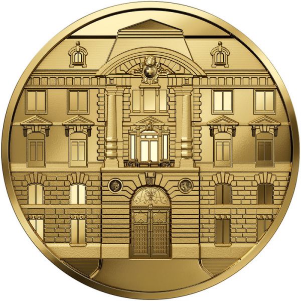 50 CHF Schweiz 120 Jahre Gebäude Swissmint 2026 Gold PP