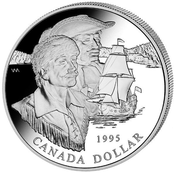 1$ Kanada Hudson Bay 1995 Ag PP