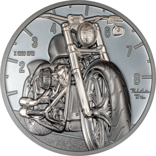 5 Dollars Cook Islands The Journey - Motorbike 2024 Silber PP