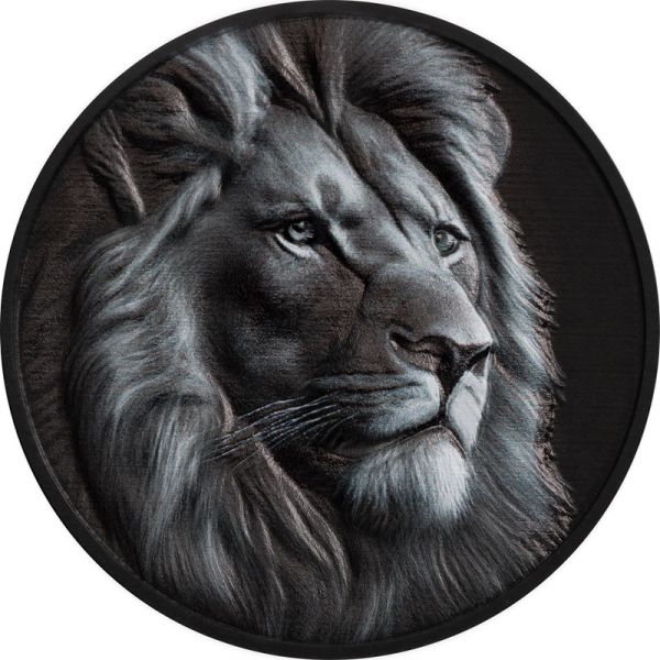 5 Dollars Cook Islands Black & White - Löwe 2026 Silber OB