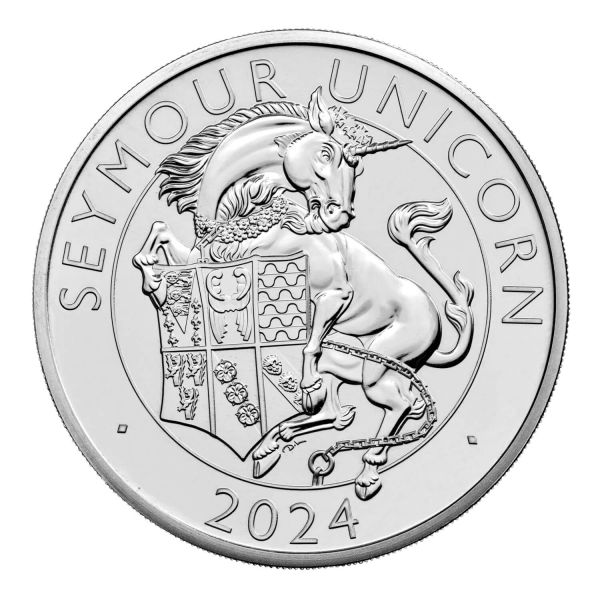 5 Pfund GB Tudor Beasts - Seymour Unicorn 2024 CN St