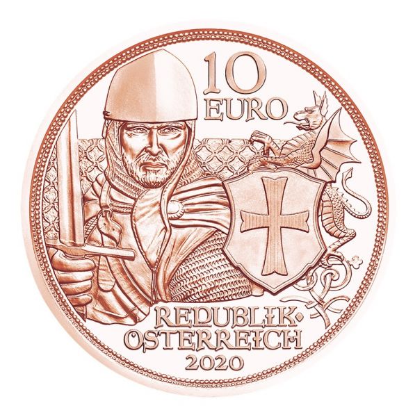 10 Euro Österreich Tapferkeit 2020 Kupfer vz