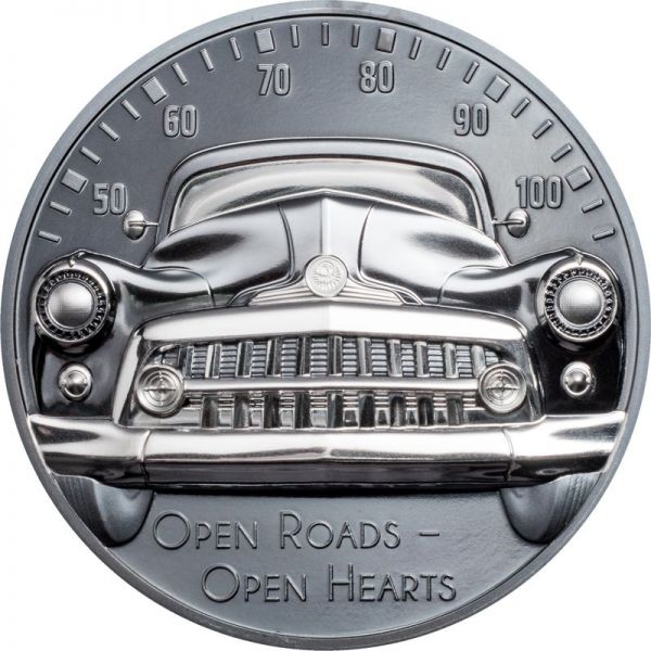 10 Dollar Cook Islands Classic Car - Open Roads 2021 Silber BP