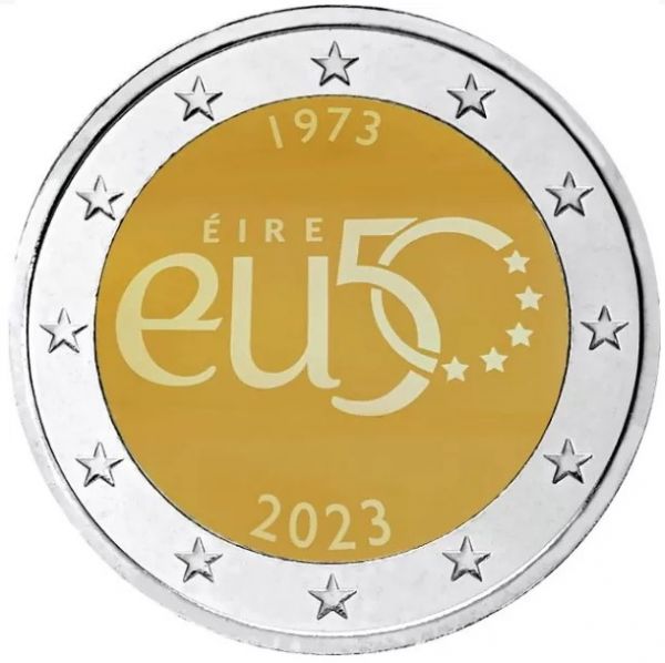 2 Euro Irland 50.Jahrestag des EU-Beitritts 2023 CN bfr