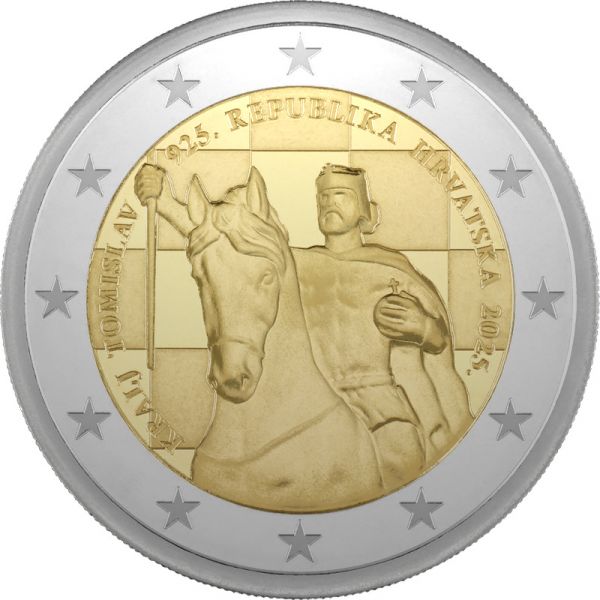 2 Euro Kroatien 1100 J. Königreich Kroatien - Tomislav 2025 CN bfr