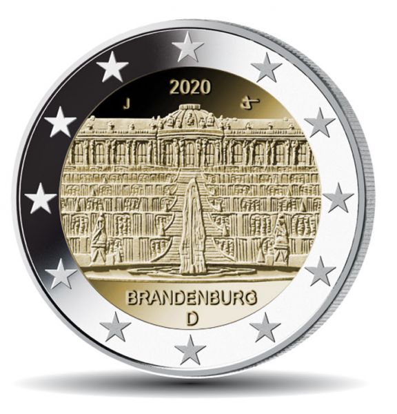 2 Euro Deutschland Brandenburg - Sanssouci 2020 CN vz