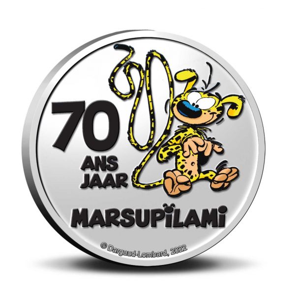 5 Euro Belgien 70 Jahre Marsupilami 2022 CN St Coincard