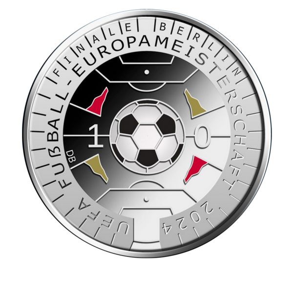 11 Euro Deutschland UEFA Fußball Europameisterschaft 2024 Silber St