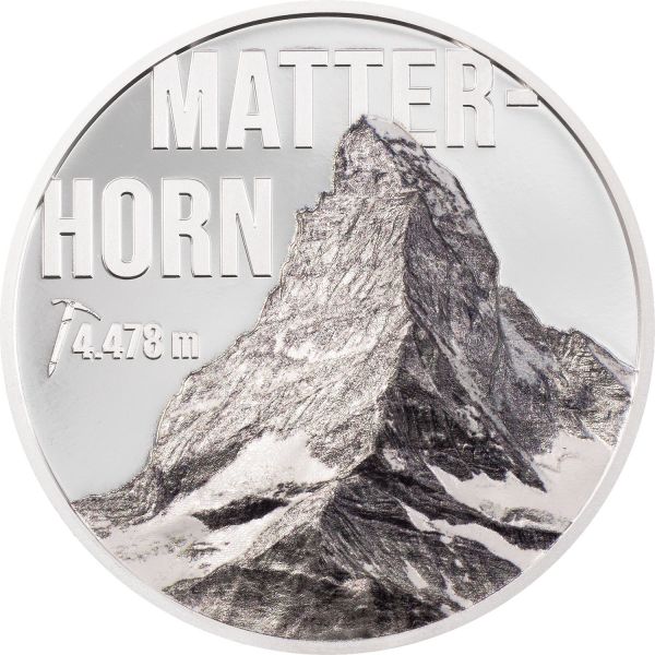 10 Dollars Cook Islands Matterhorn 2022 Silber PP