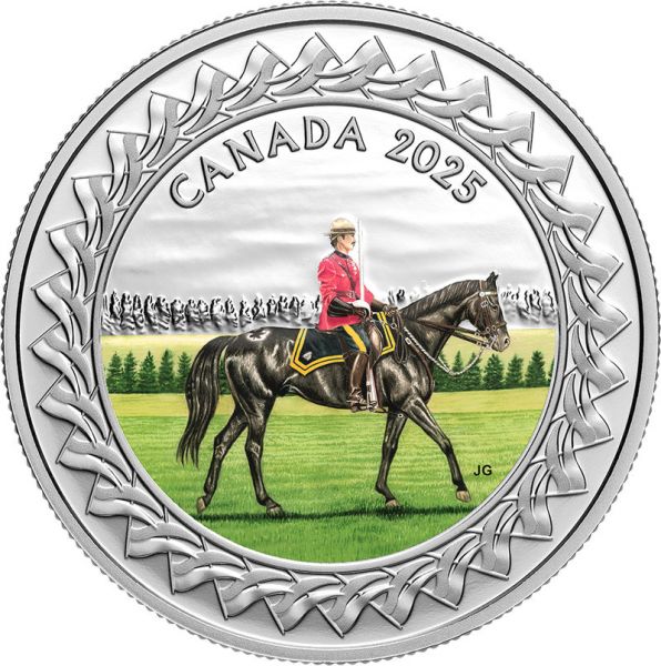 20 Dollar Kanada Mounted Police - Musical Ride 2025 Silber PP