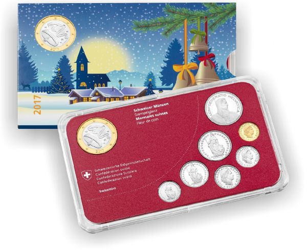 8,85 CHF Schweiz "Weihnachtssatz" 2017 CN St