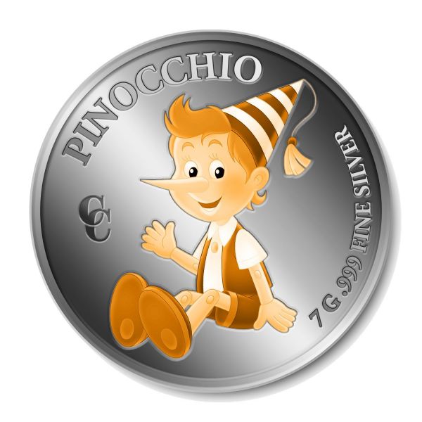 500 Francs Benin Pinocchio 2025 Silber PL