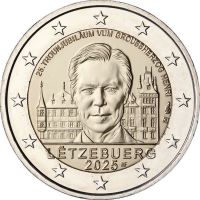 2 Euro Luxemburg 25 Jahre Großherzog Henri 2025 CN bfr 2 Euro Luxemburg 25 Jahre Großherzog Henri 2025 CN bfr