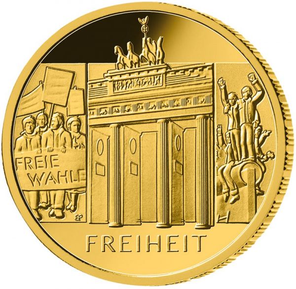 100 Euro DE Säulen der Demokratie - Freiheit 2022 Gold St
