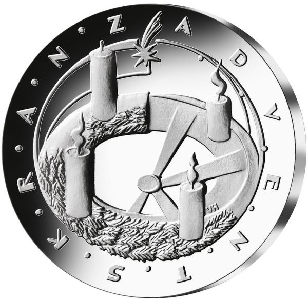 25 Euro DE Weihnachten - Adventskranz 2024 Silber PP - F -