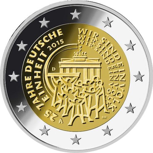 5x2 € Deutschland "Deutsche Einheit" 2015 CN PP ADFGJ