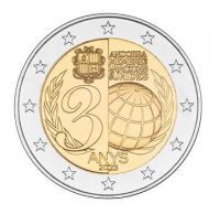 2 Euro Andorra 30 J. UNO Mitgliedschaft 2023 CN St Blister 2 Euro Andorra 30 J. UNO Mitgliedschaft 2023 CN St Blister