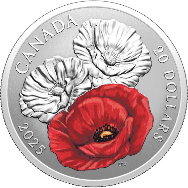 20 Dollar Kanada Tag des Gedenkens 2025 Silber PP