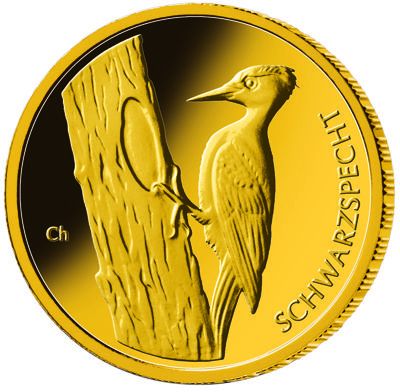 20 Euro DE Schwarzspecht 2021 Gold St 1/8oz