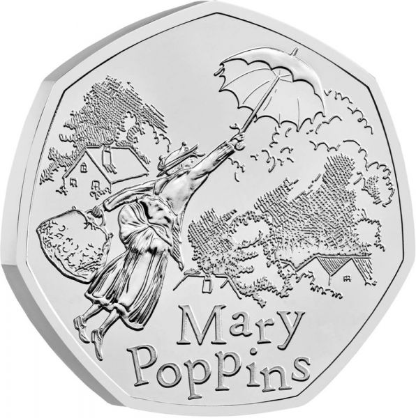 50 Pence GB Mary Poppins 2025 CN St Blister