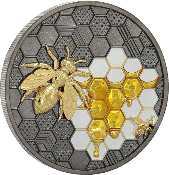 2 Dollar Niue Bee - Bionic Genesis 2026 2oz Silber PP