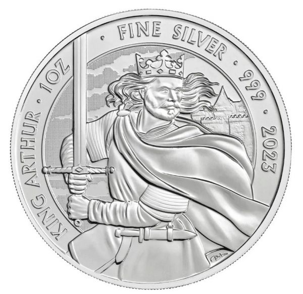 2 Pfund GB King Arthur - Mythen + Legenden 2023 Silber St