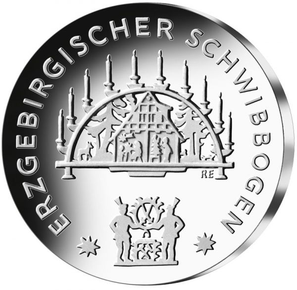 25 Euro DE Weihnachten - Schwibbogen 2023 Silber PP -G-