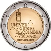 2 Euro Portugal Universität Coimbra 2020 CuNi bfr 2 Euro Portugal Universität Coimbra 2020 CuNi bfr