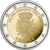 2 Euro Spanien Nationales Polizeikorps 2024 CN bfr 2 Euro Spanien Nationales Polizeikorps 2024 CN bfr