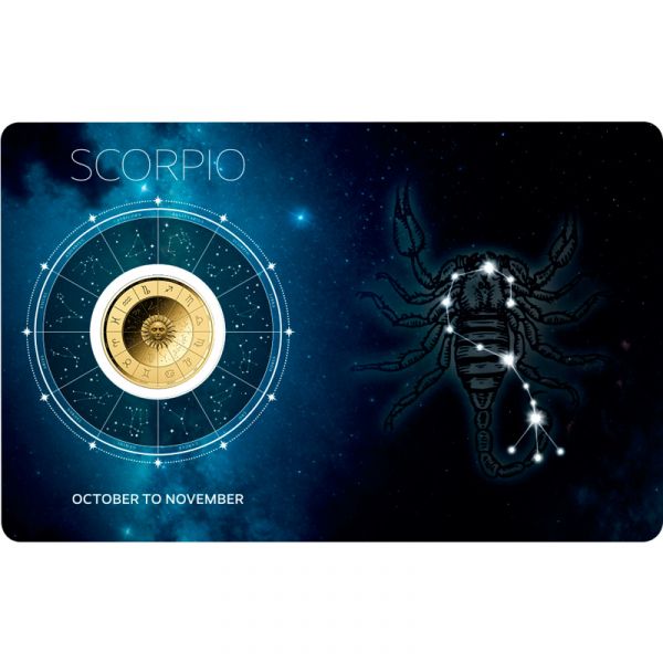 Zodiac Signs "Skorpion" Goldcard