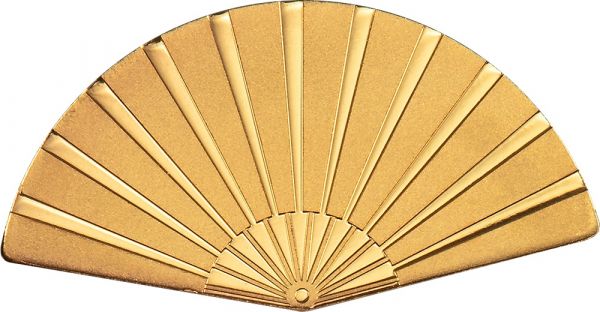 1 Dollar Palau Asian Fan - Asiatischer Fächer Gold SF