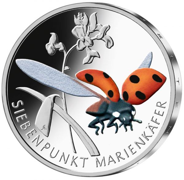 5 Euro Deutschland Siebenpunkt Marienkäfer 2023 CN St