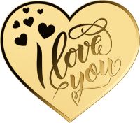 5.000 Francs Tschad Shape Herz "I love you" Gold 1/200 oz 5.000 Francs Tschad Shape Herz "I love you" Gold 1/200 oz