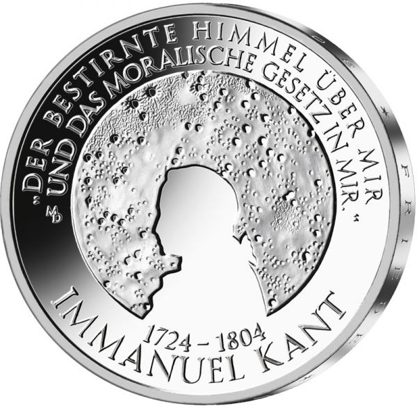 20 Euro DE 300. Geburtstag Immanuel Kant 2024 Silber St -J-