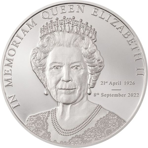 5 Dollars Cook Islands Queen Elizabeth II 2022 Silber PP