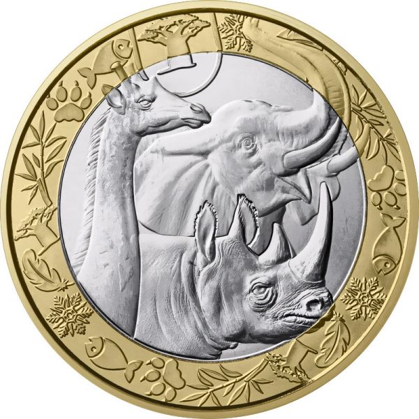 5 Euro Frankreich Tiere der Welt - Savanne 2026 CN St