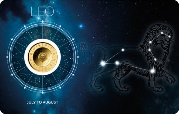 3.000 Francs Tschad Sternzeichen "Löwe" Gold