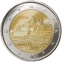 2 Euro Malta Maltesische Städte - Mdina 2025 CN St 2 Euro Malta Maltesische Städte - Mdina 2025 CN St