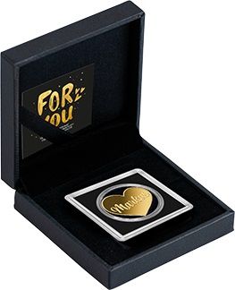 3.000 Francs Tschad Markus Herzform Gold