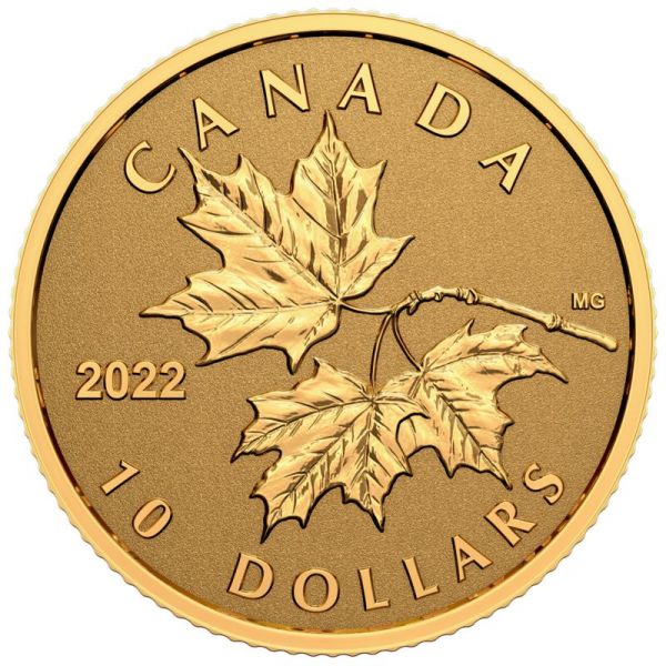 10 Dollars Kanada Everlasting Maple 2022 Gold RP