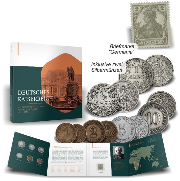 150 Jahre Deutsches Kaiserreich Kollektion im Folder