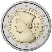 2 Euro San Marino Piero Della Francesca 2022 CN St 2 Euro San Marino Piero Della Francesca 2022 CN St