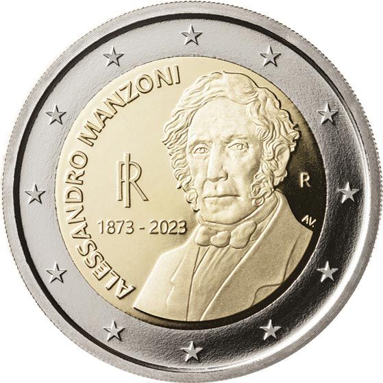 2 Euro Italien 150. Todestag Alessandro Manzoni 2023 CN bfr