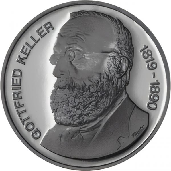 5 CHF Gottfried Keller 1990 St