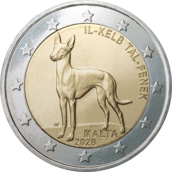 2 Euro Malta Der Pharaonenhund 2026 CN St