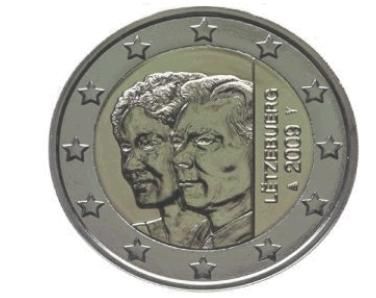 2 € Luxemburg Großherzogin Charlotte 2009 CN vz