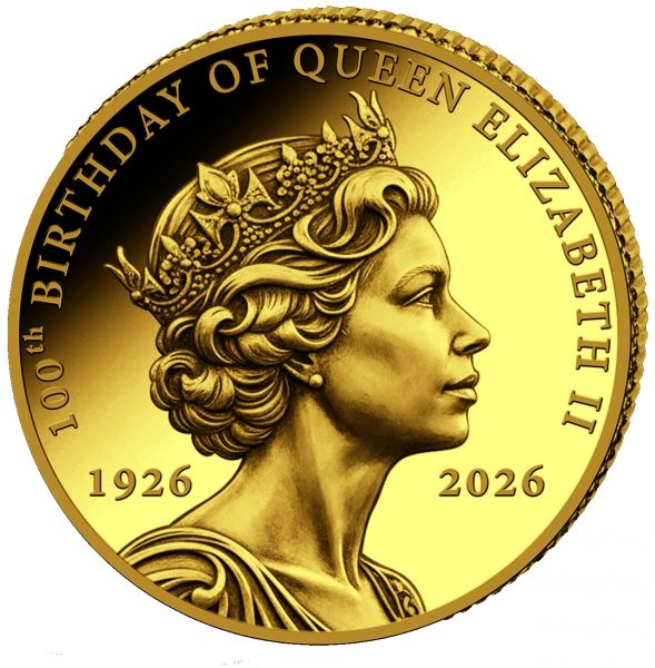 100 Francs Queen Elizabeth II Gold 2026