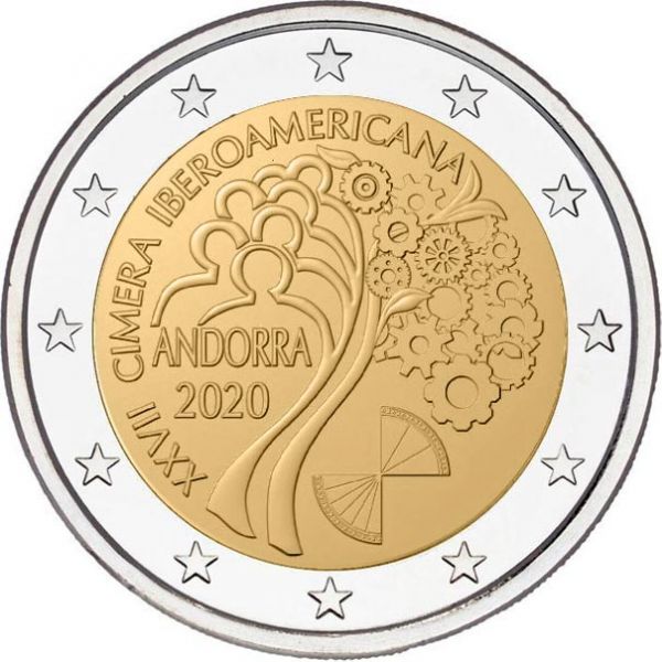 2 Euro Andorra Iberoamerika-Gipfel 2020 CN ST