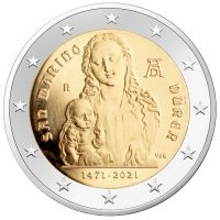 2 Euro San Marino 550. Geb. Albrecht Dürer 2021 CN St 2 Euro San Marino 550. Geb. Albrecht Dürer 2021 CN St